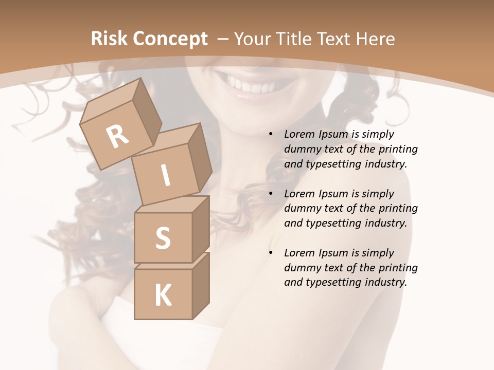 Woman Human Pure PowerPoint Template