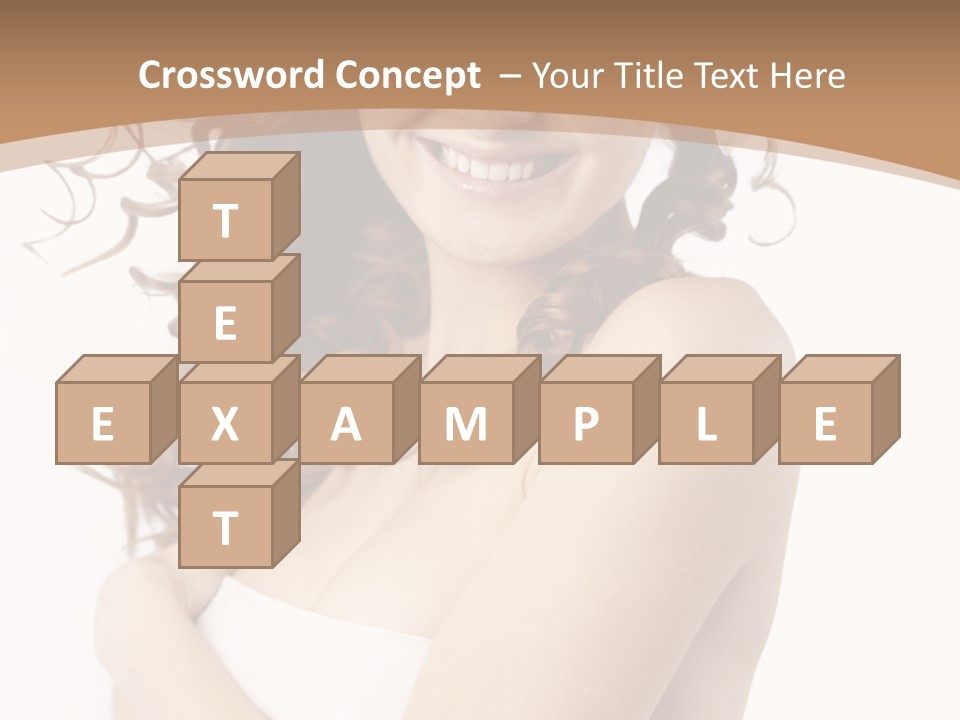 Woman Human Pure PowerPoint Template