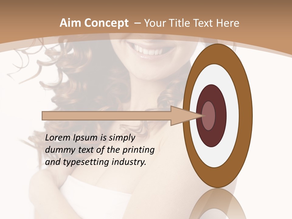 Woman Human Pure PowerPoint Template