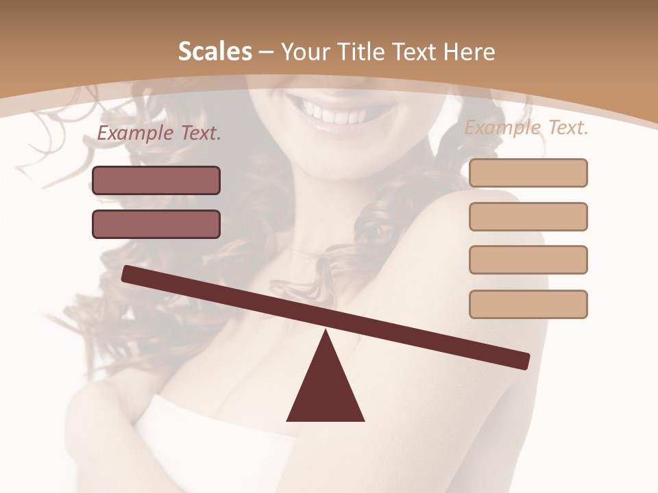 Woman Human Pure PowerPoint Template