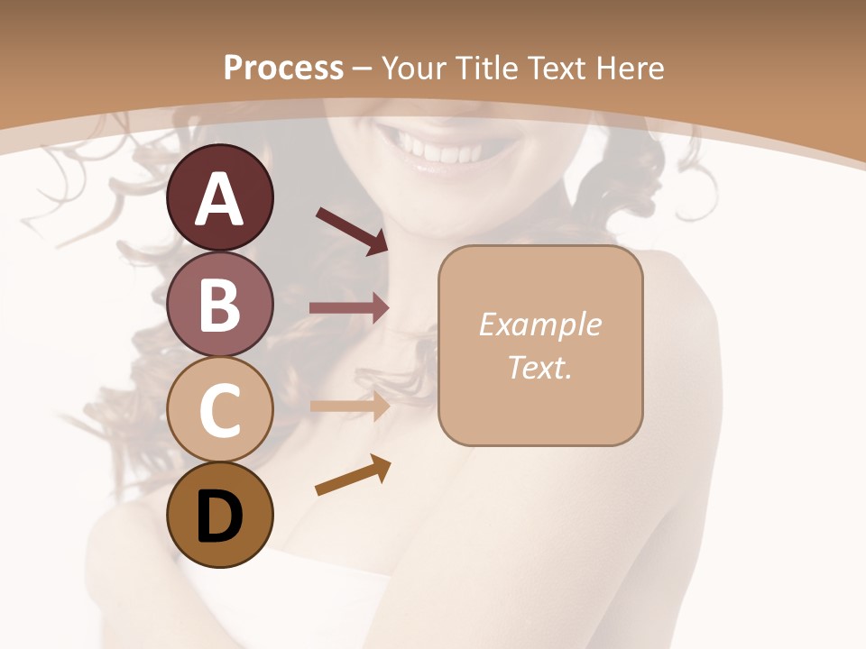 Woman Human Pure PowerPoint Template