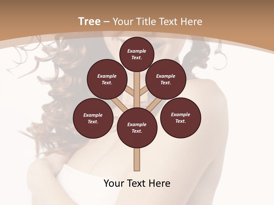 Woman Human Pure PowerPoint Template