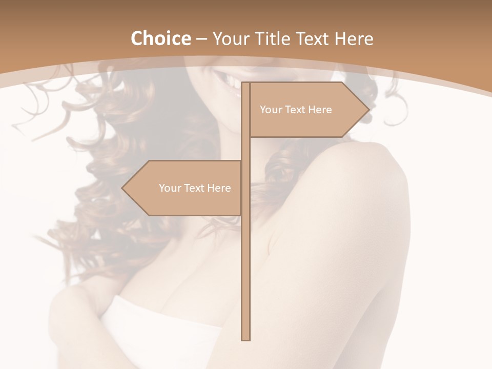 Woman Human Pure PowerPoint Template