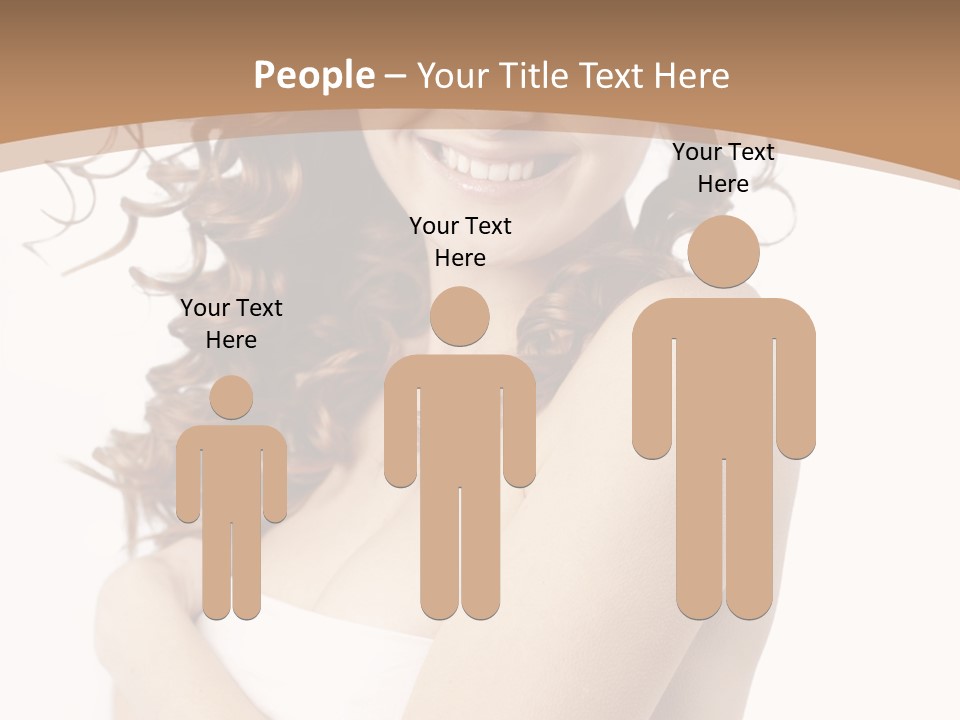 Woman Human Pure PowerPoint Template