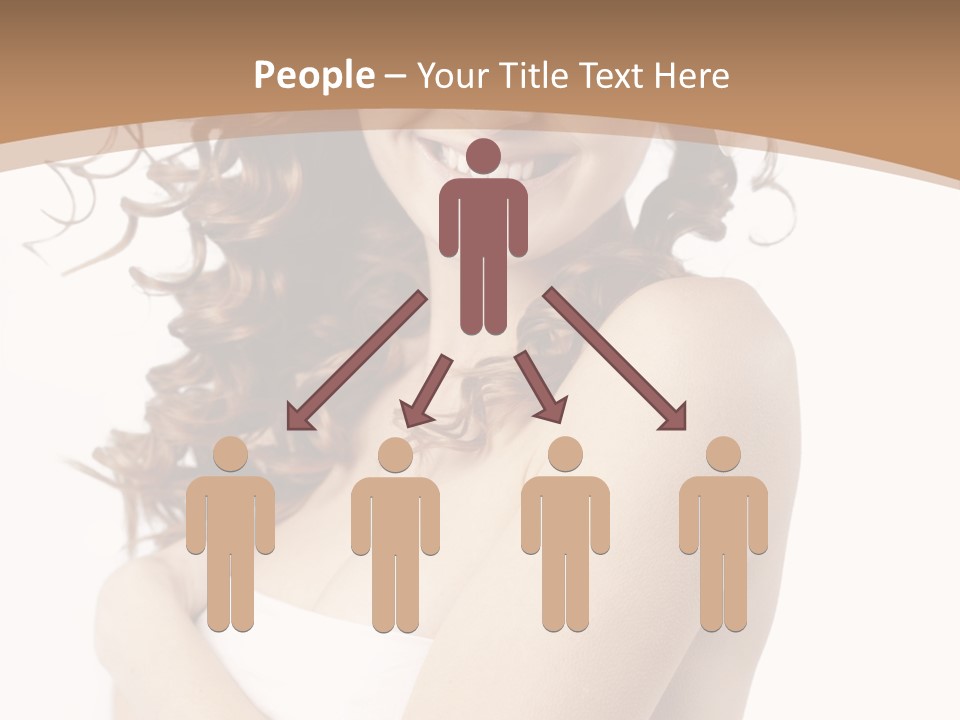 Woman Human Pure PowerPoint Template