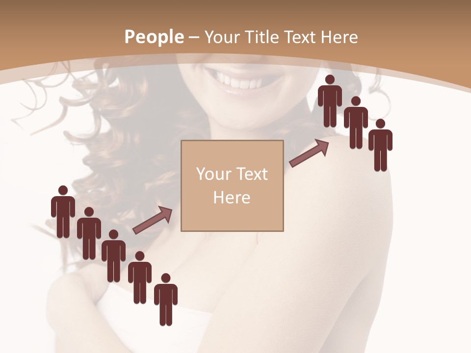 Woman Human Pure PowerPoint Template