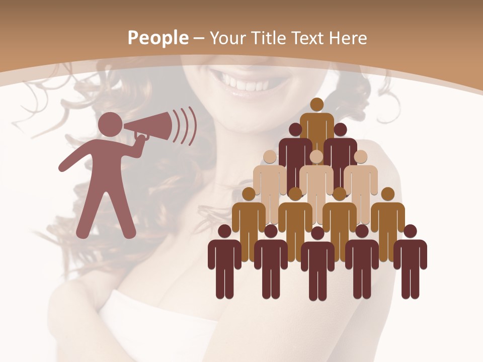 Woman Human Pure PowerPoint Template