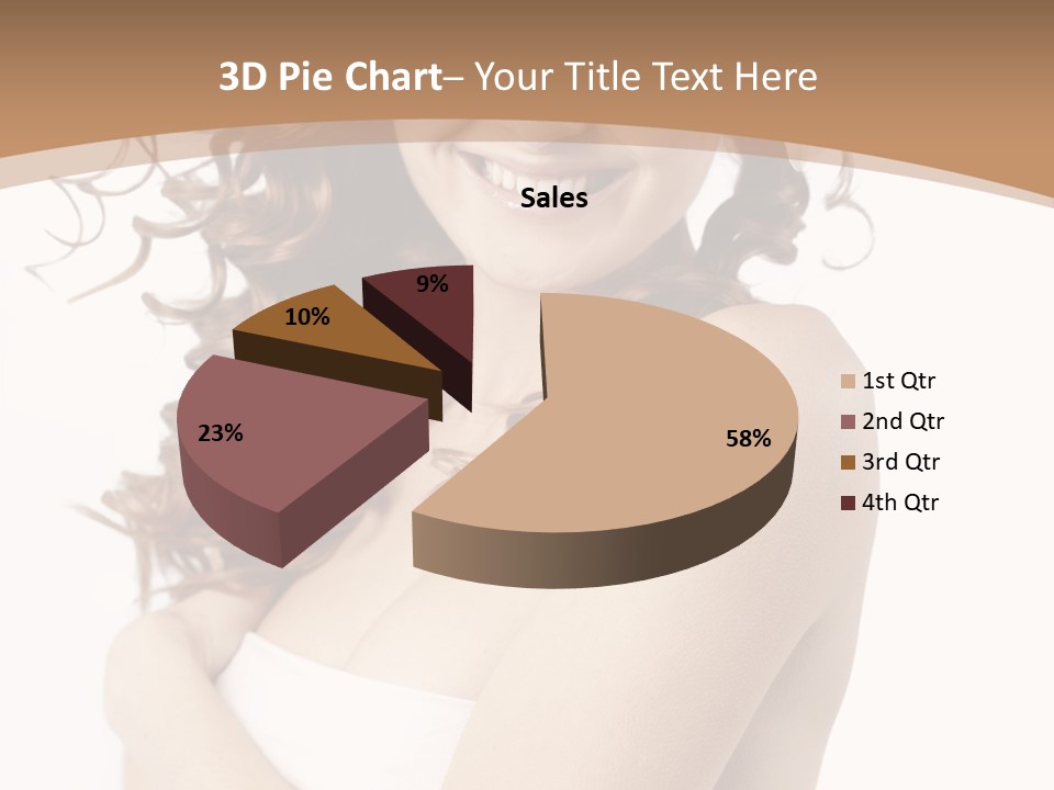 Woman Human Pure PowerPoint Template