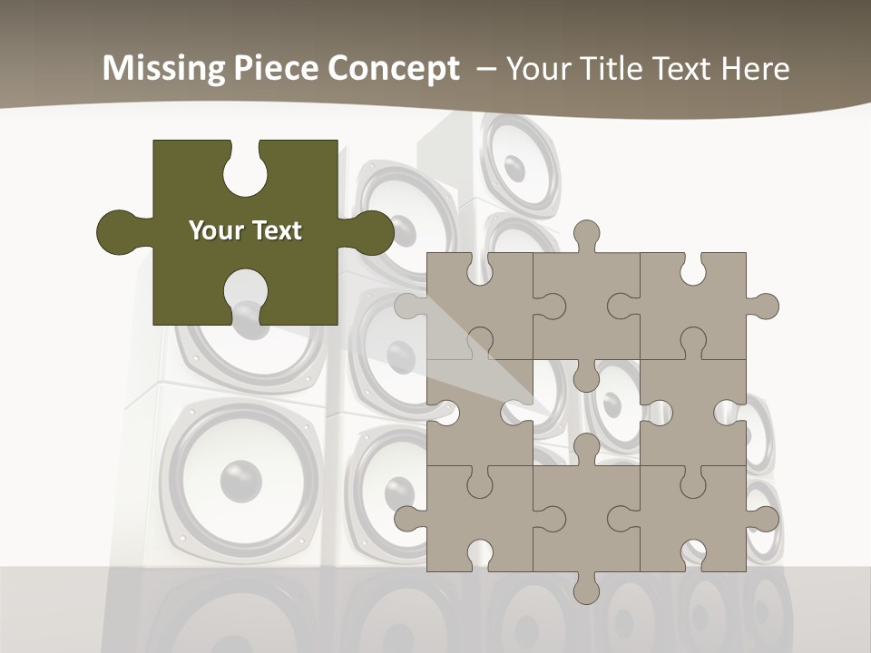 A Group Of Speakers Sitting On Top Of Each Other PowerPoint Template