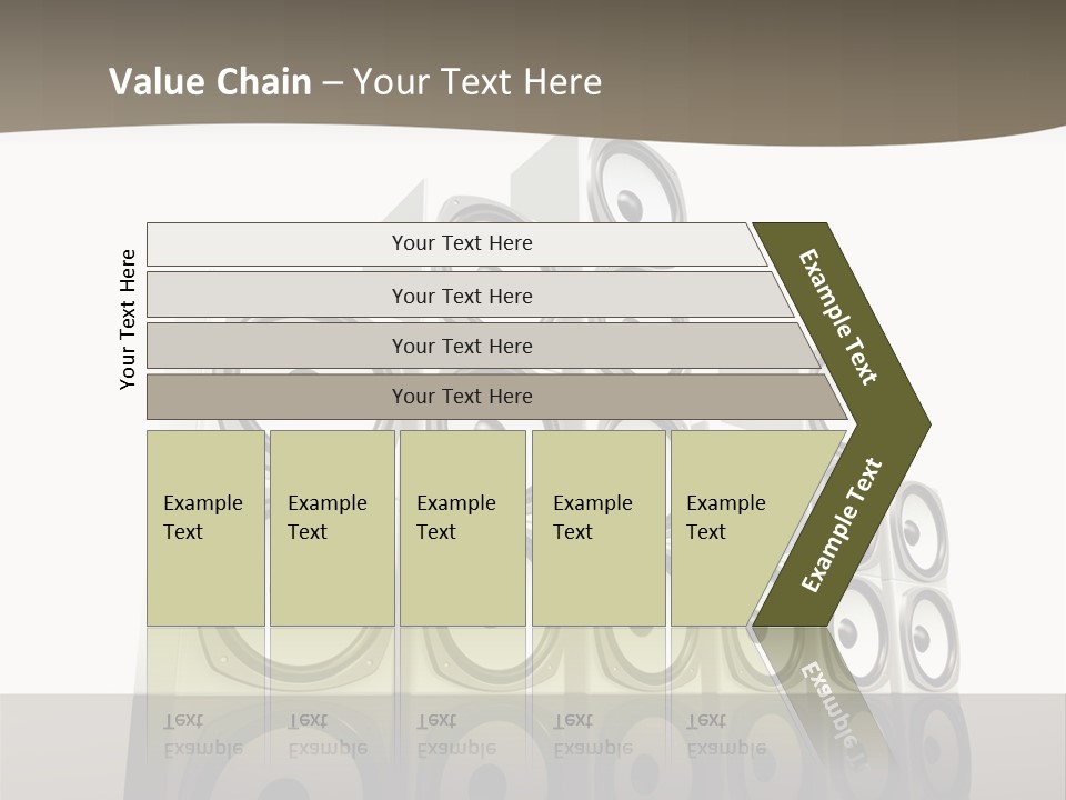 A Group Of Speakers Sitting On Top Of Each Other PowerPoint Template