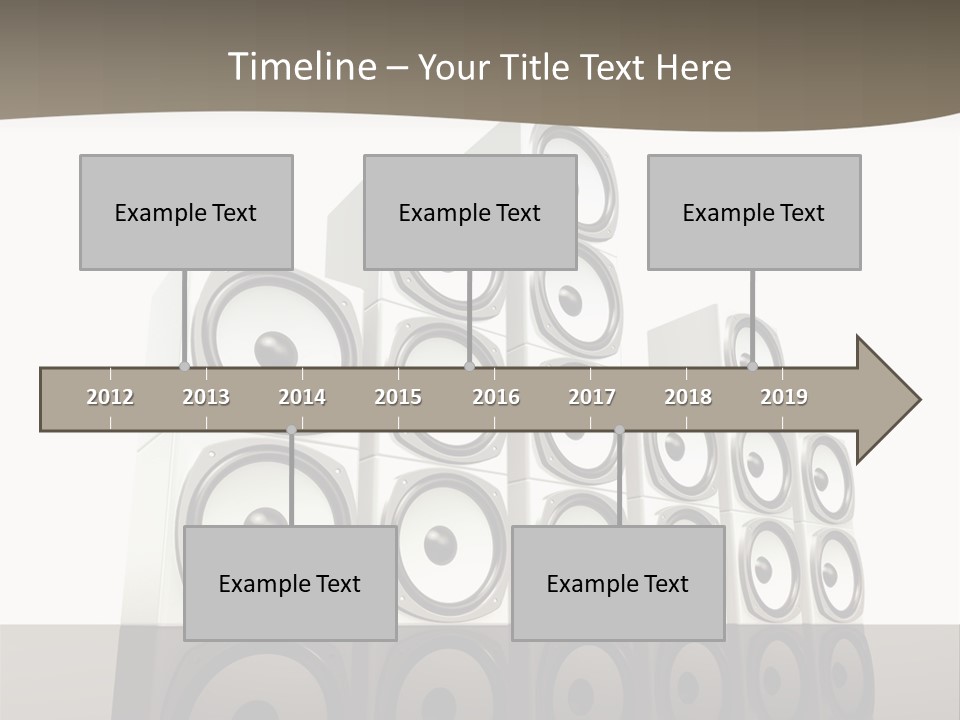 A Group Of Speakers Sitting On Top Of Each Other PowerPoint Template