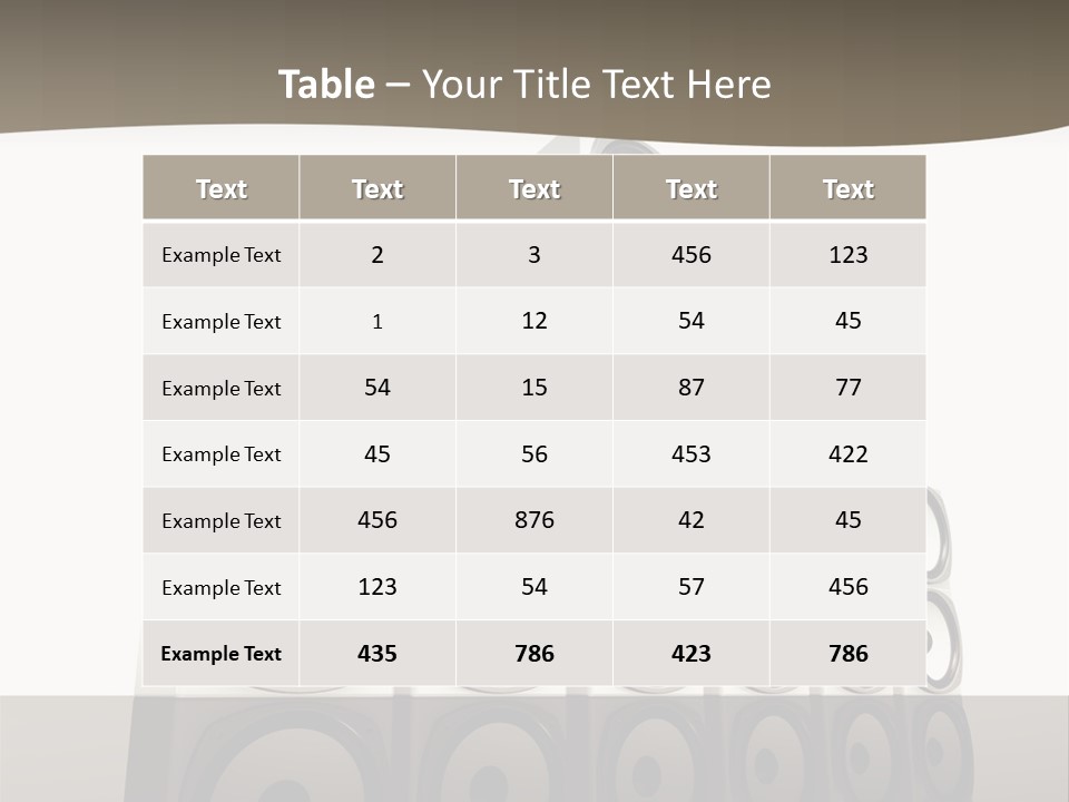 A Group Of Speakers Sitting On Top Of Each Other PowerPoint Template