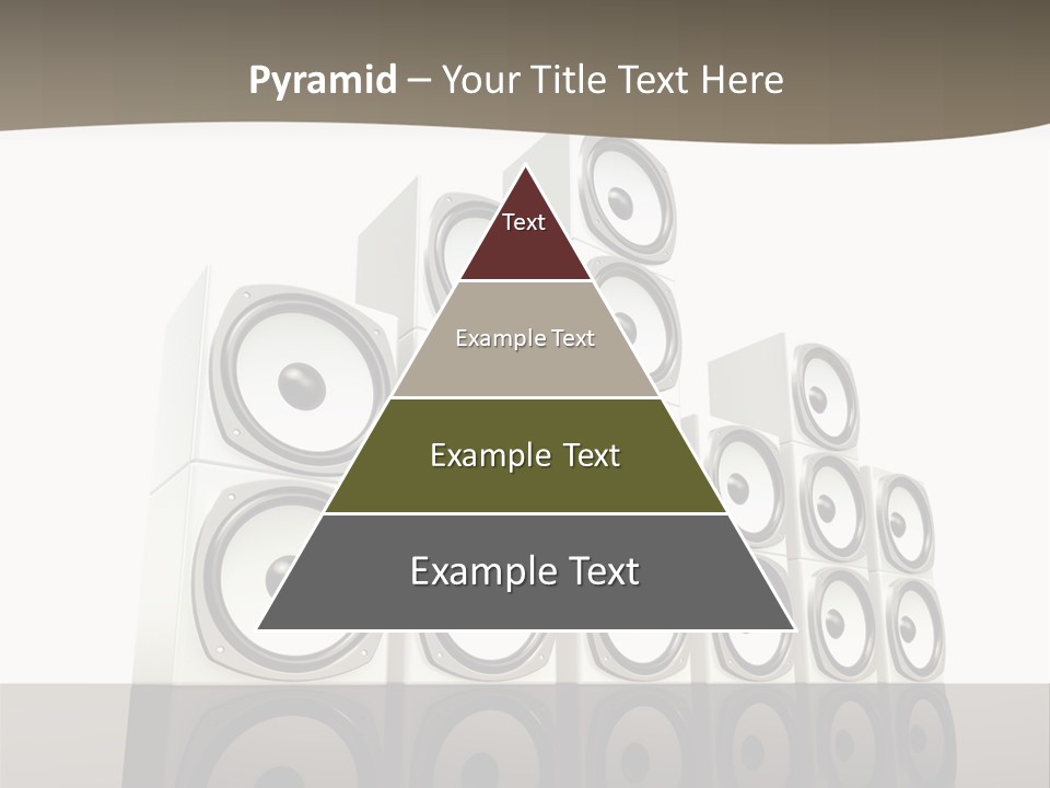 A Group Of Speakers Sitting On Top Of Each Other PowerPoint Template