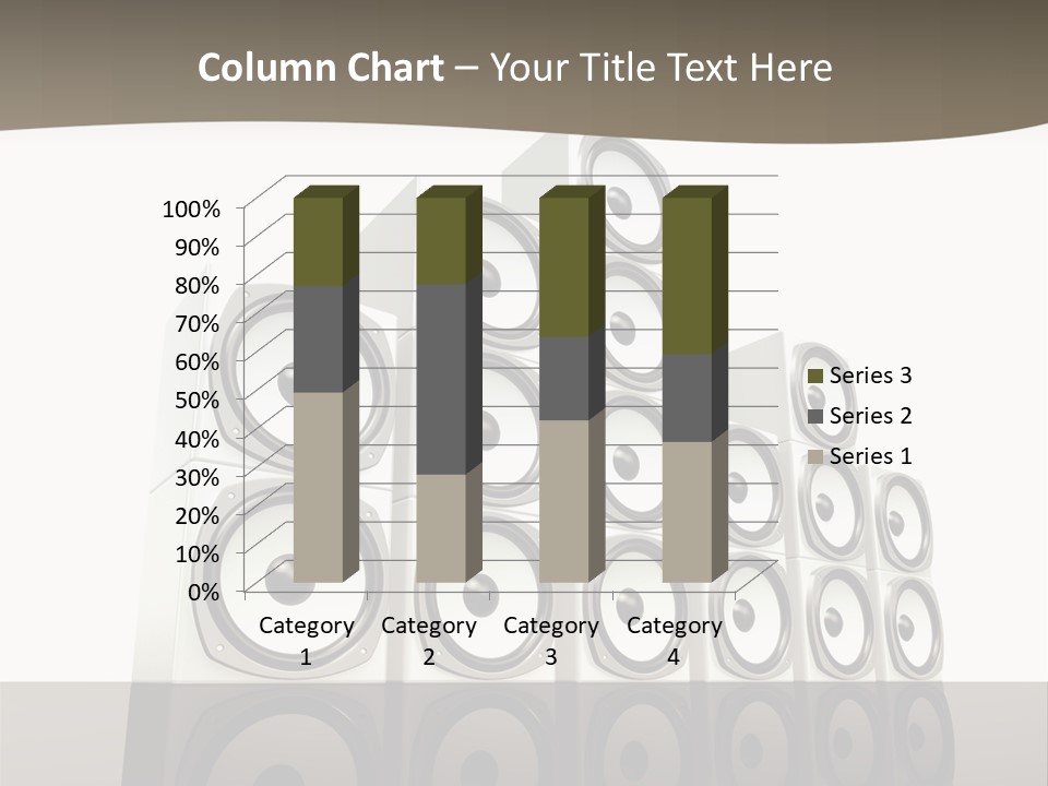 A Group Of Speakers Sitting On Top Of Each Other PowerPoint Template