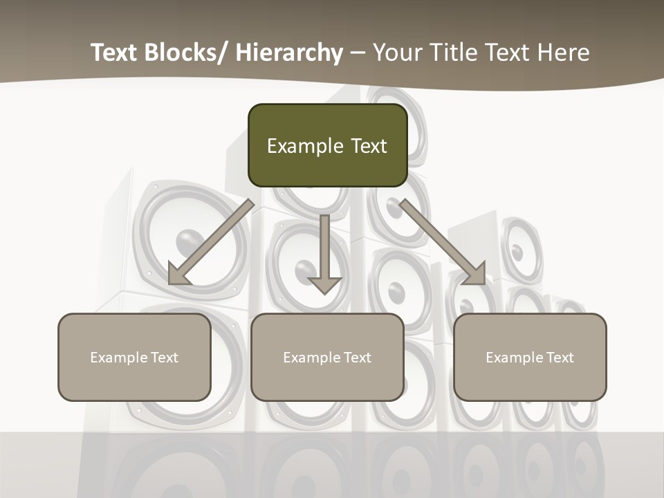 A Group Of Speakers Sitting On Top Of Each Other PowerPoint Template