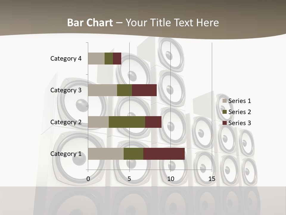 A Group Of Speakers Sitting On Top Of Each Other PowerPoint Template