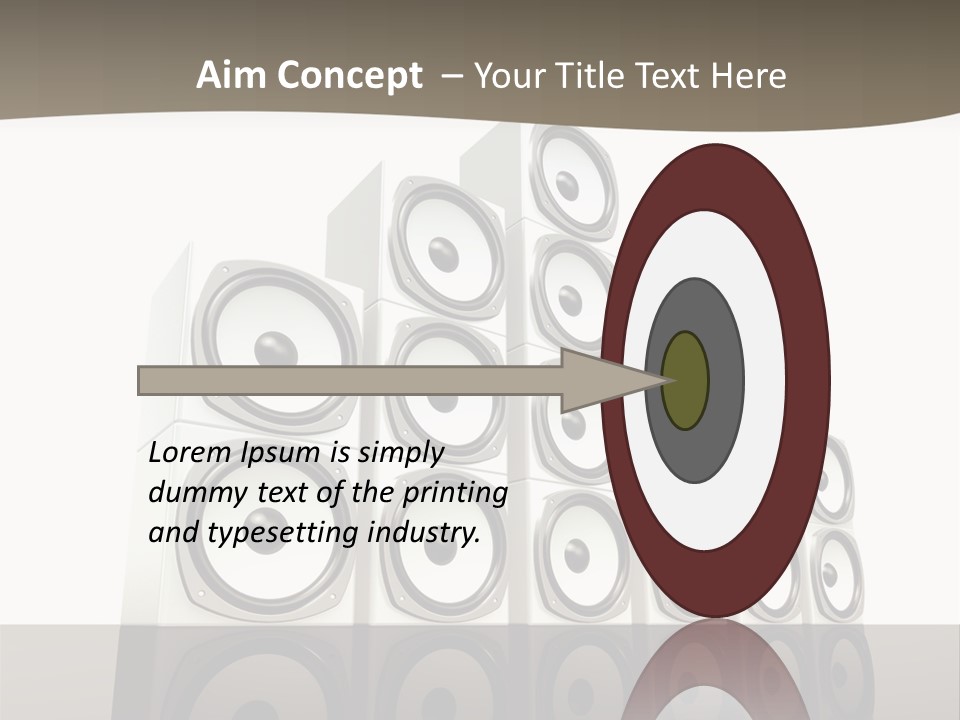A Group Of Speakers Sitting On Top Of Each Other PowerPoint Template