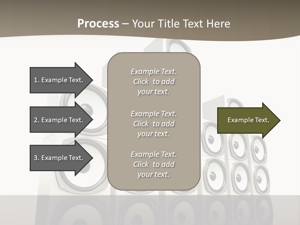 A Group Of Speakers Sitting On Top Of Each Other PowerPoint Template
