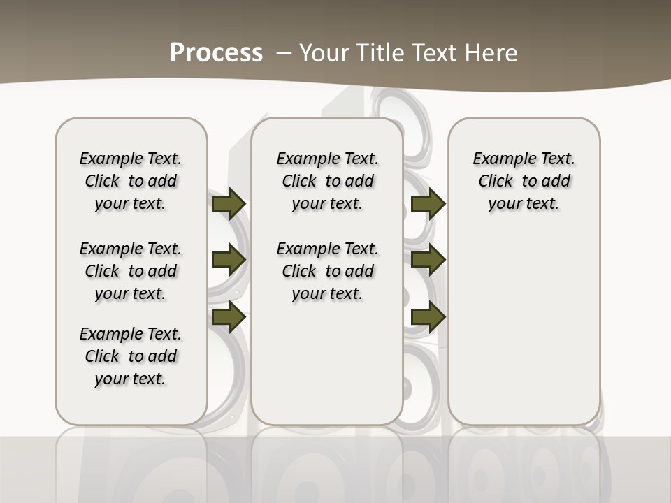 A Group Of Speakers Sitting On Top Of Each Other PowerPoint Template