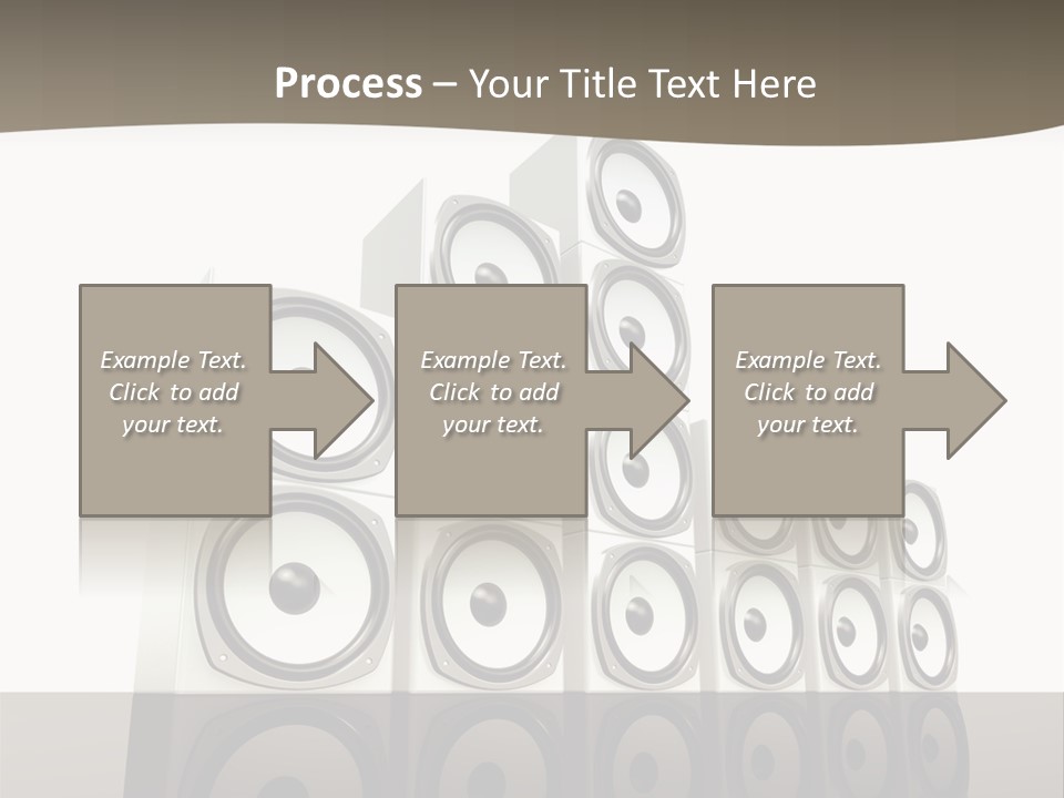 A Group Of Speakers Sitting On Top Of Each Other PowerPoint Template