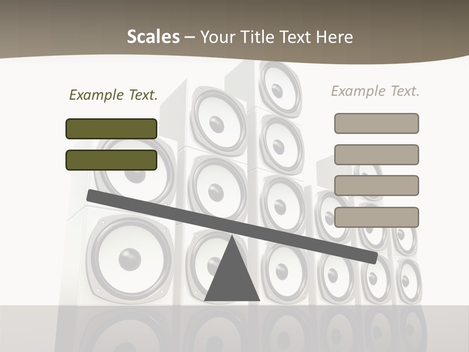 A Group Of Speakers Sitting On Top Of Each Other PowerPoint Template
