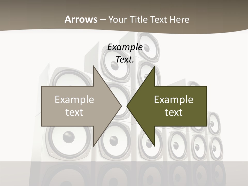 A Group Of Speakers Sitting On Top Of Each Other PowerPoint Template