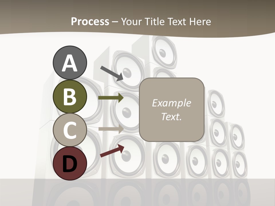 A Group Of Speakers Sitting On Top Of Each Other PowerPoint Template