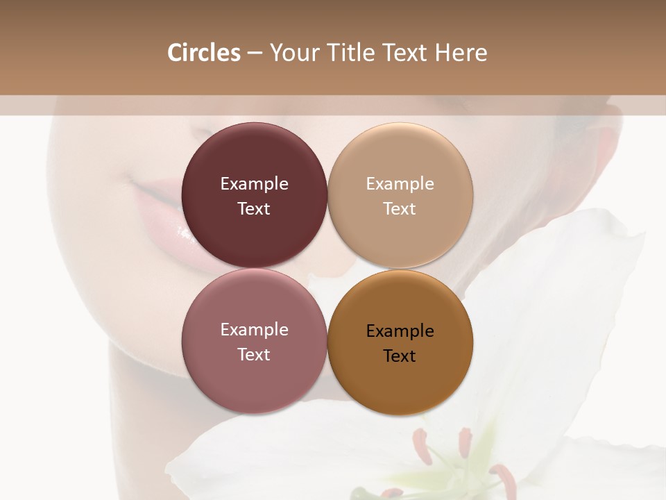 Freshness Lily Spa PowerPoint Template