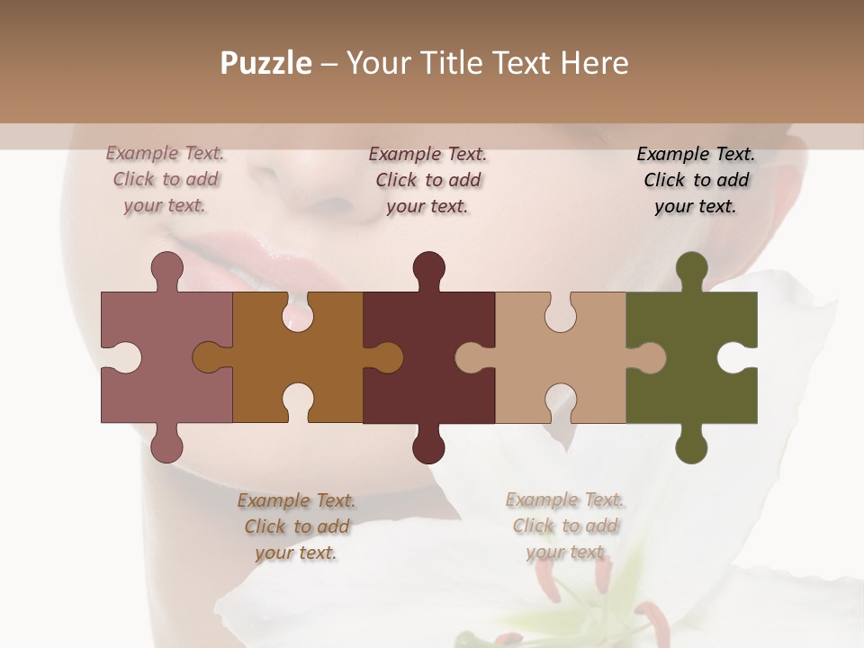 Freshness Lily Spa PowerPoint Template