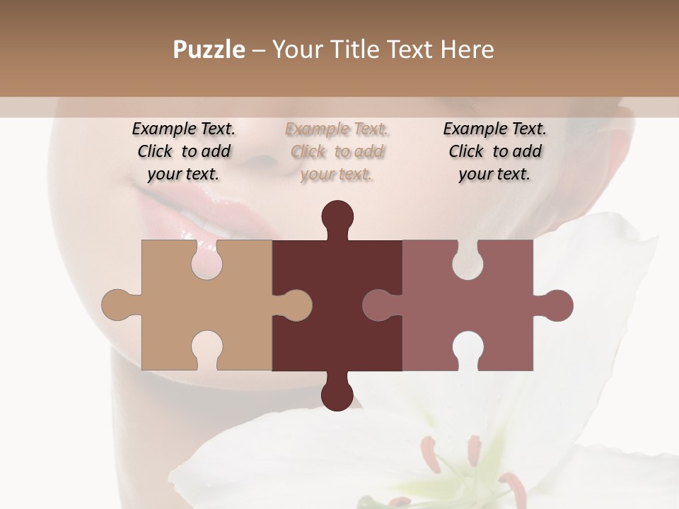 Freshness Lily Spa PowerPoint Template