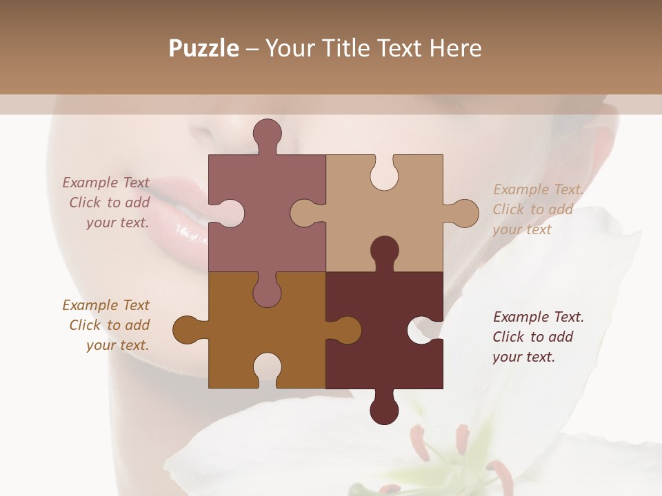 Freshness Lily Spa PowerPoint Template