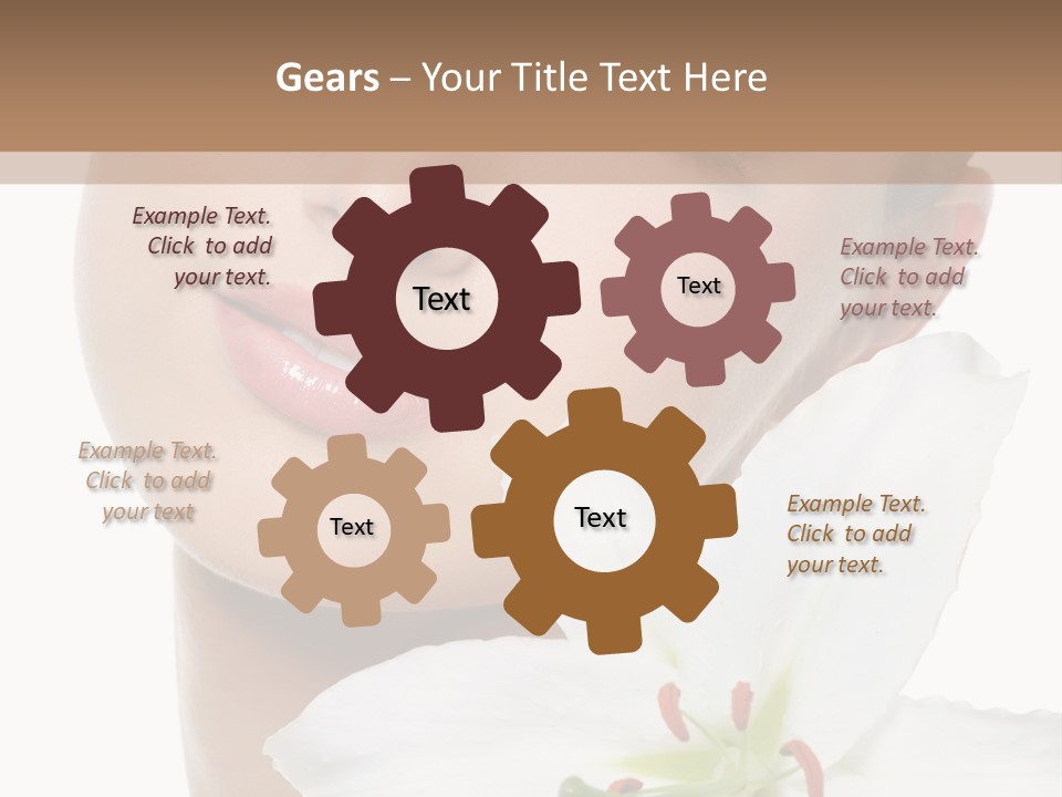 Freshness Lily Spa PowerPoint Template