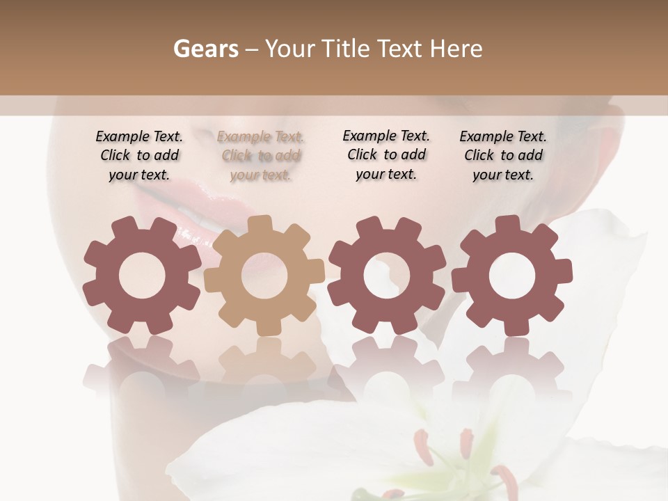 Freshness Lily Spa PowerPoint Template