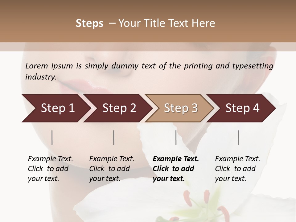 Freshness Lily Spa PowerPoint Template