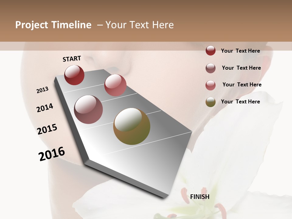 Freshness Lily Spa PowerPoint Template