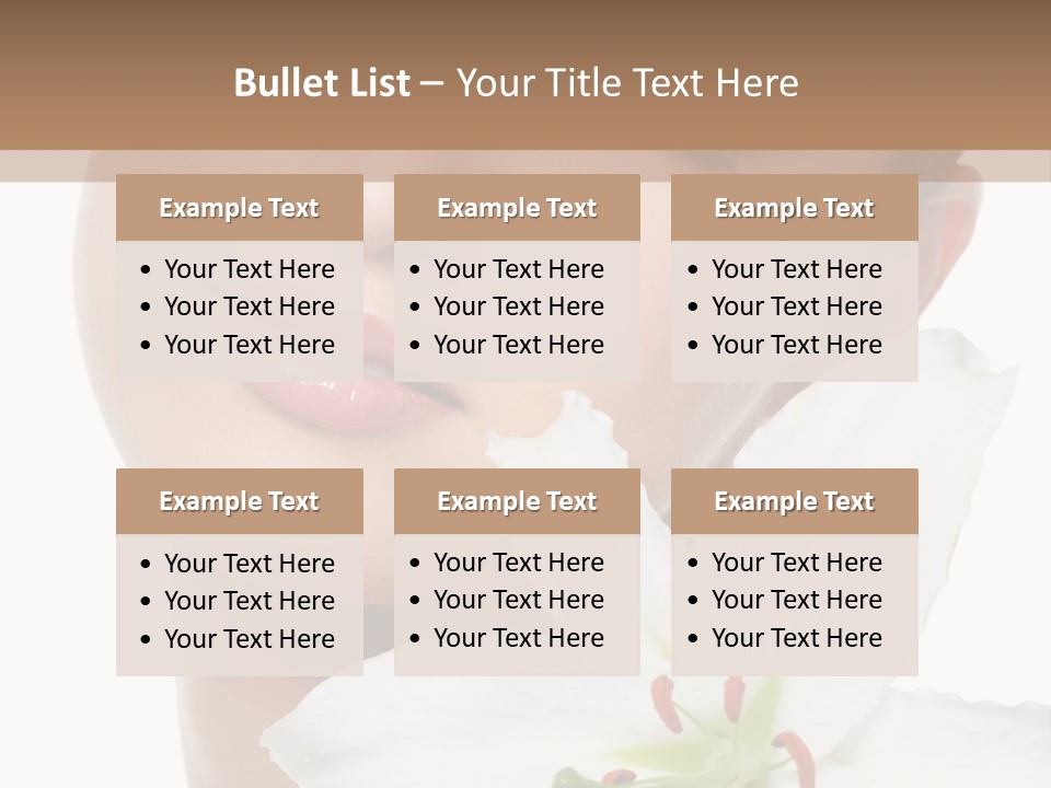 Freshness Lily Spa PowerPoint Template