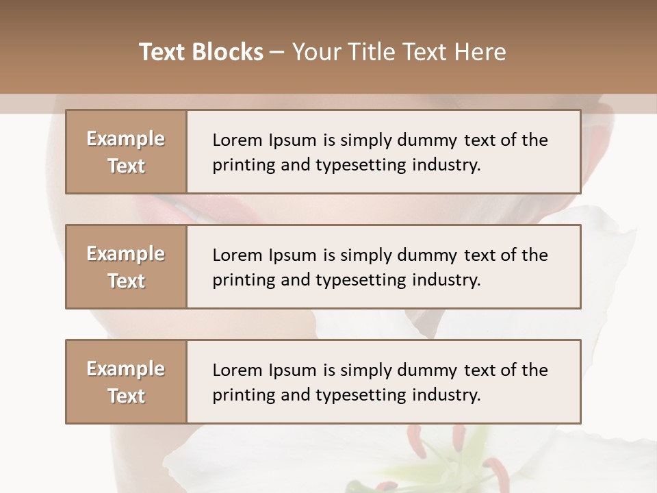 Freshness Lily Spa PowerPoint Template