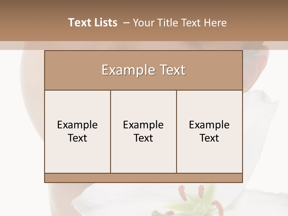 Freshness Lily Spa PowerPoint Template