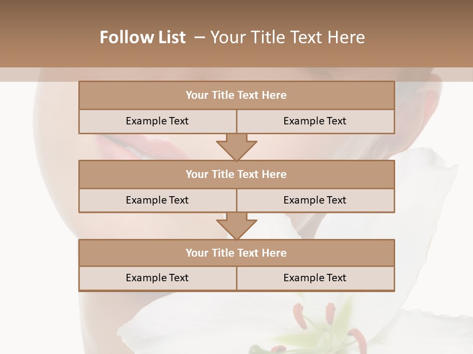 Freshness Lily Spa PowerPoint Template