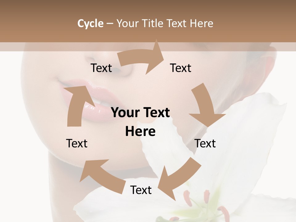 Freshness Lily Spa PowerPoint Template
