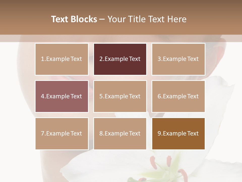 Freshness Lily Spa PowerPoint Template