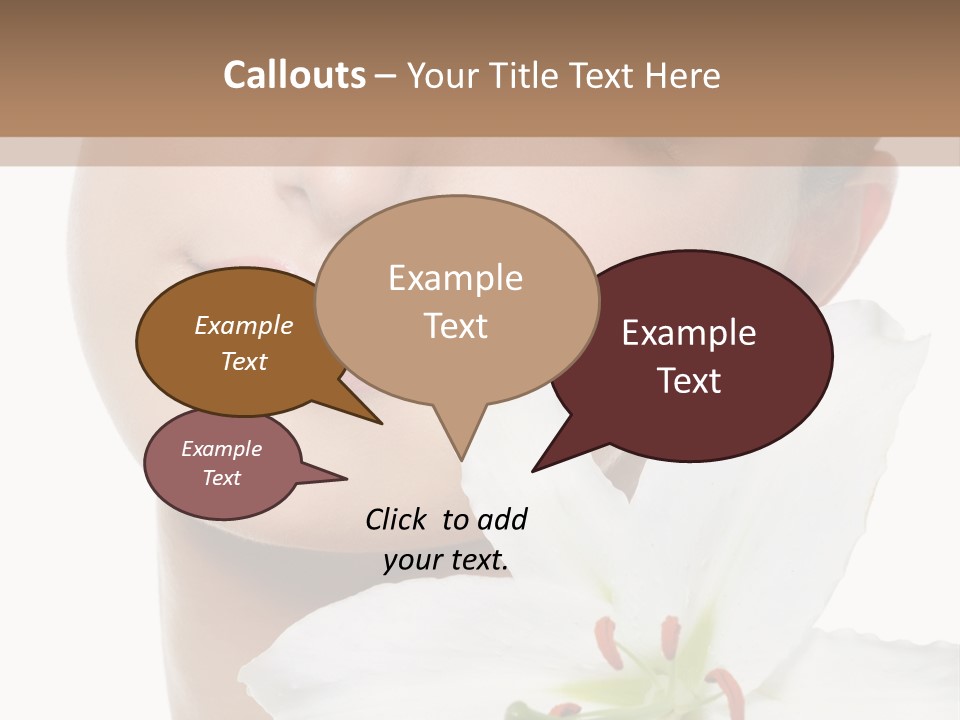 Freshness Lily Spa PowerPoint Template