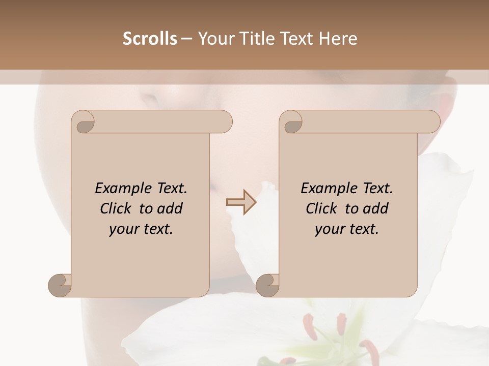 Freshness Lily Spa PowerPoint Template
