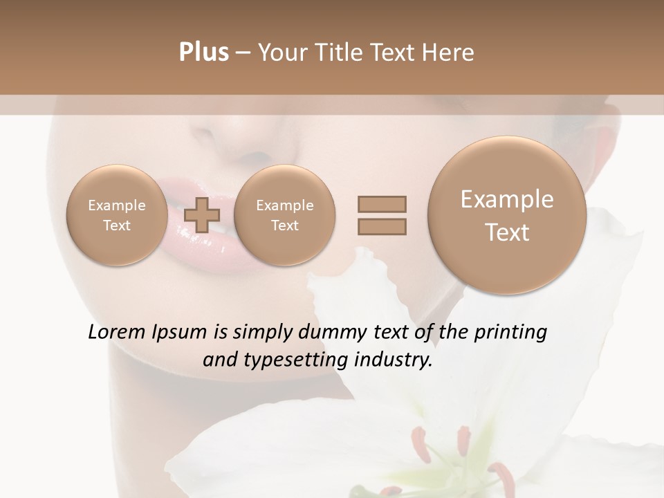 Freshness Lily Spa PowerPoint Template