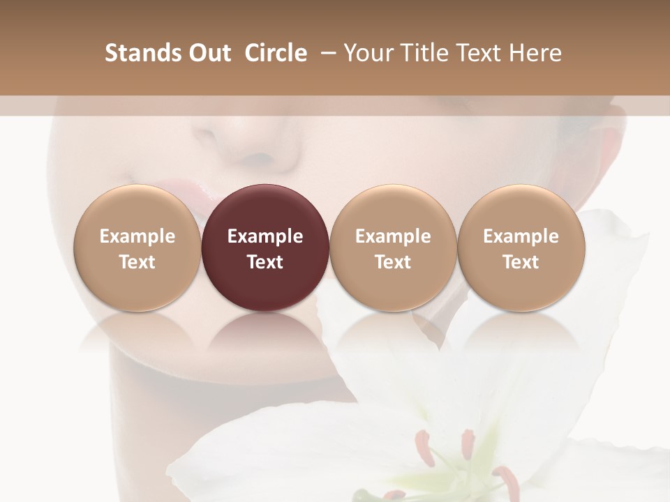 Freshness Lily Spa PowerPoint Template