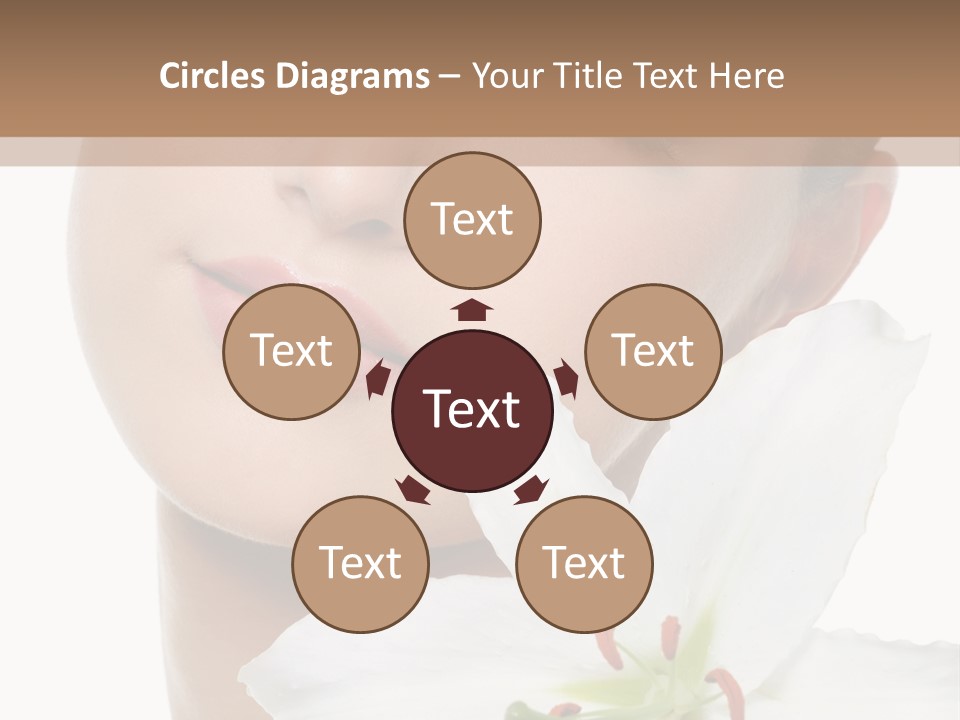 Freshness Lily Spa PowerPoint Template