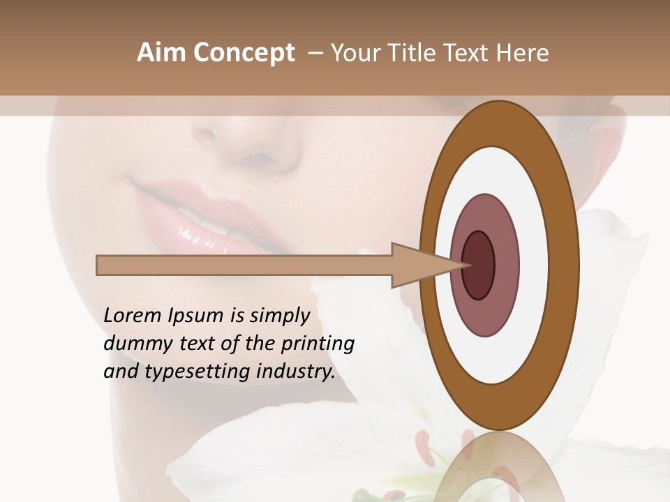 Freshness Lily Spa PowerPoint Template