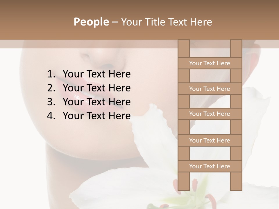 Freshness Lily Spa PowerPoint Template