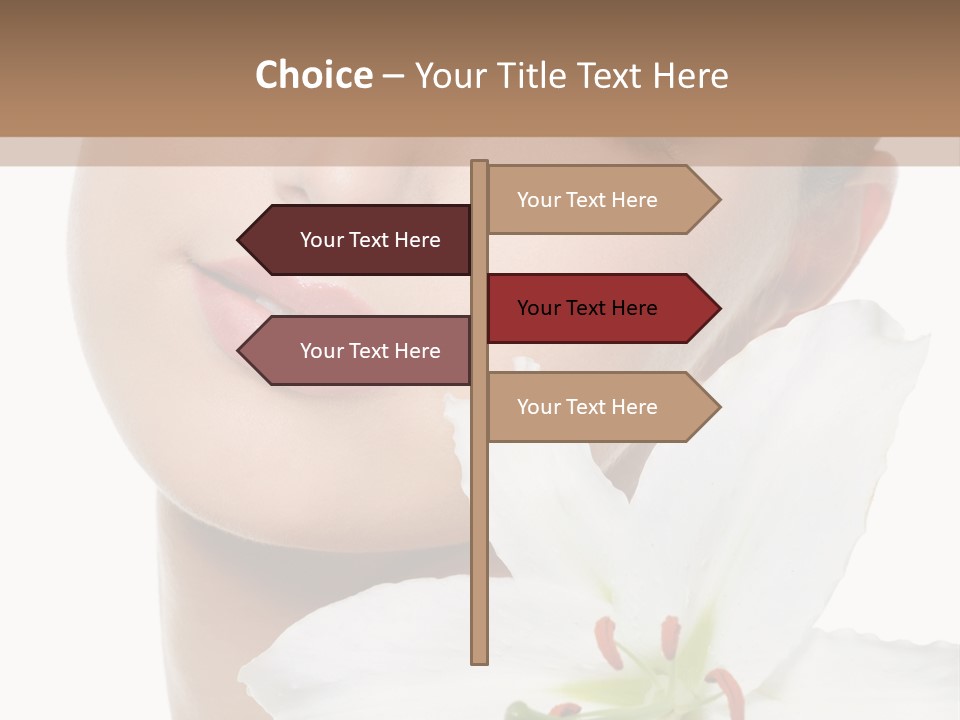 Freshness Lily Spa PowerPoint Template