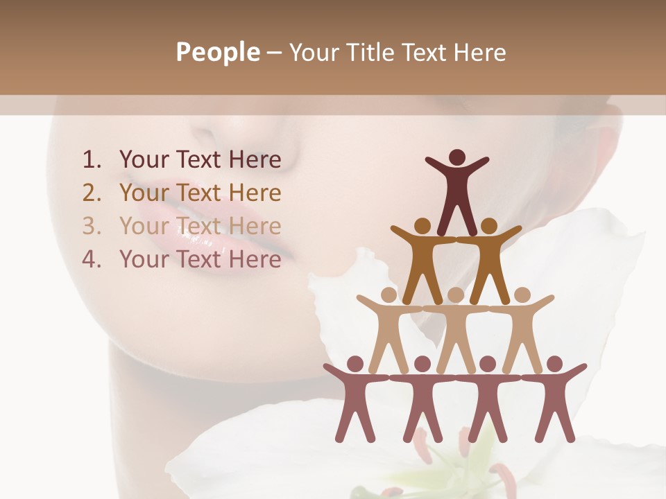 Freshness Lily Spa PowerPoint Template